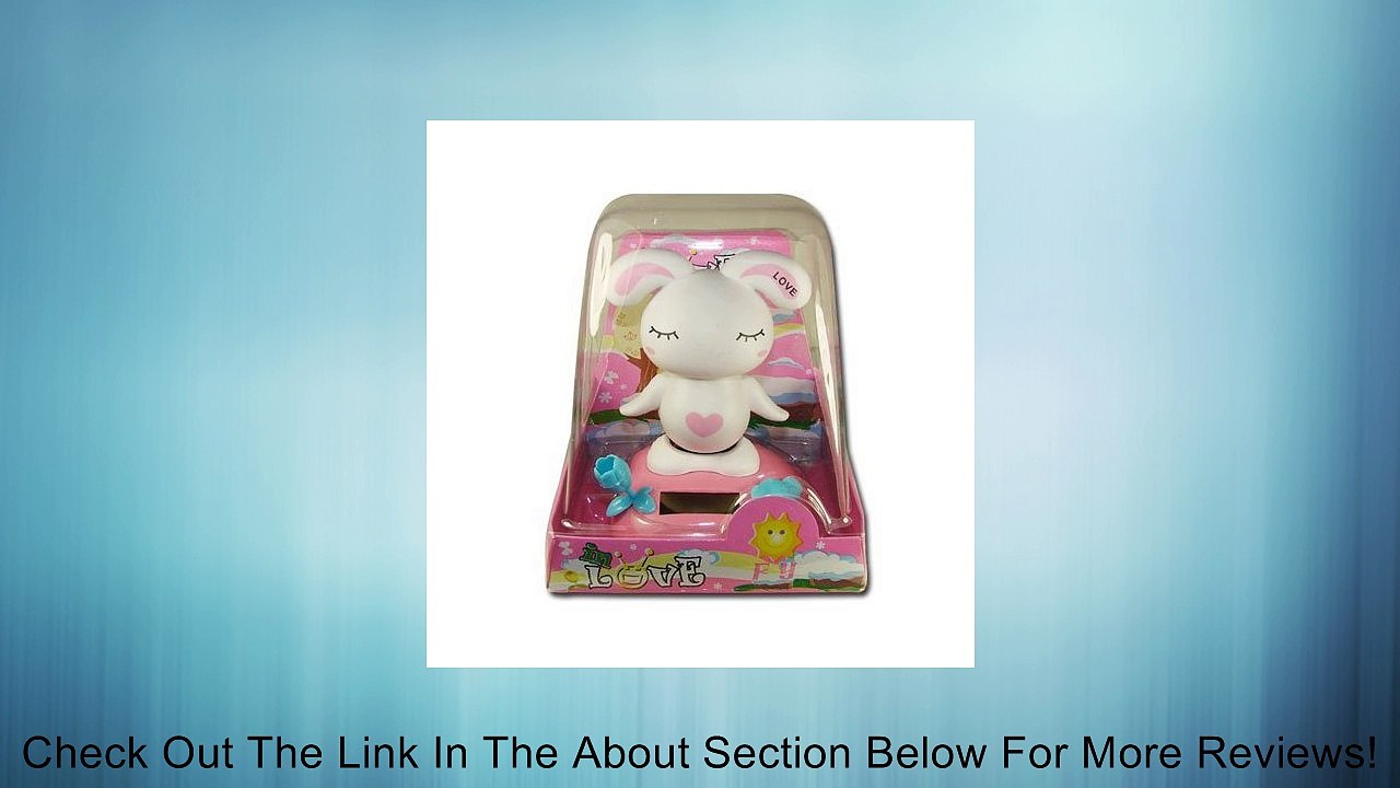 Solar Power Bobblehead Happy Dancing Little Rabbit Bunny Home Decoration Car Decoration Review