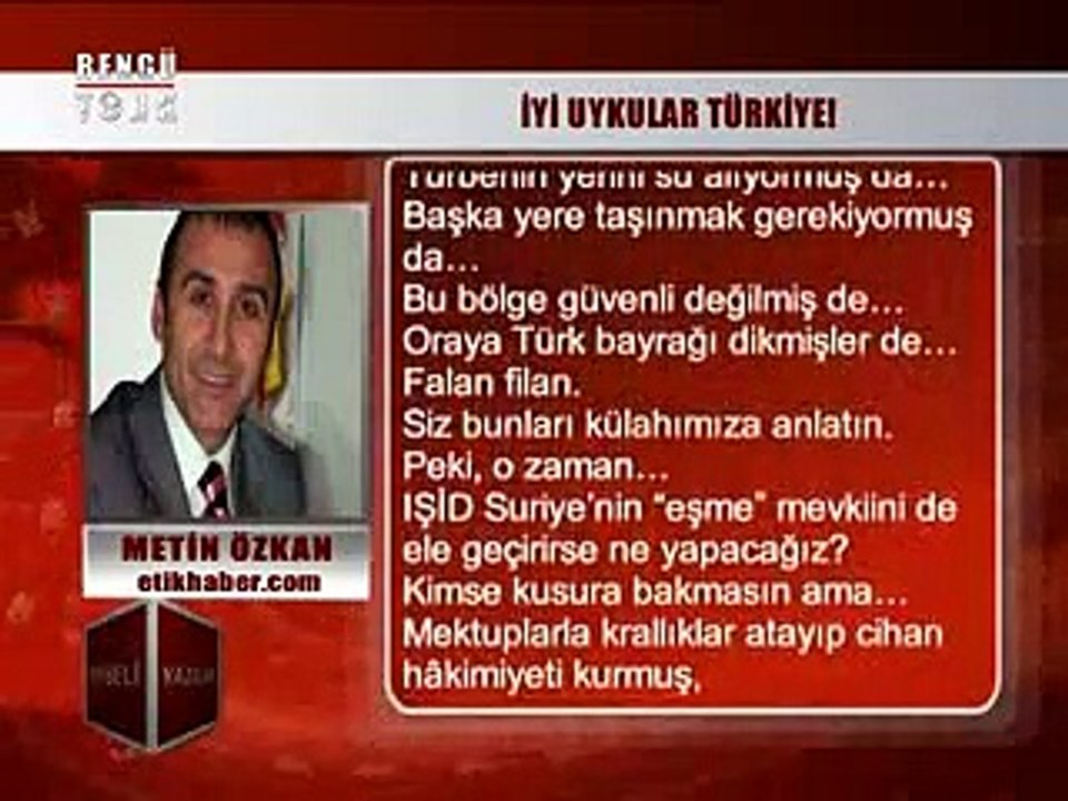 KÖŞELİ YAZILAR - METİN ÖZKAN 24.02.2015
