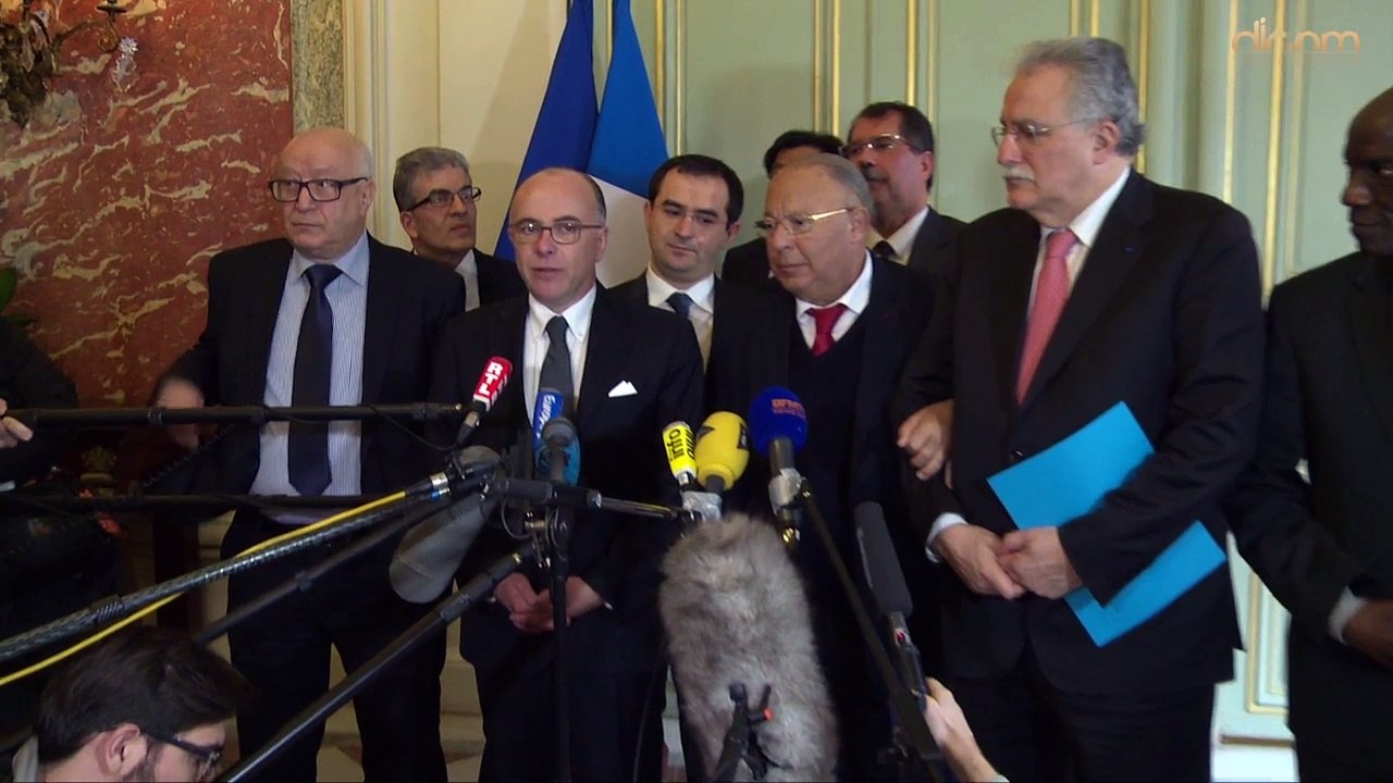 Conférence de presse de B. Cazeneuve du 24 février 2015 - rencontre avec le CFCM