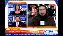 Venezolanos en New York protestan por régimen de Nicolás Maduro
