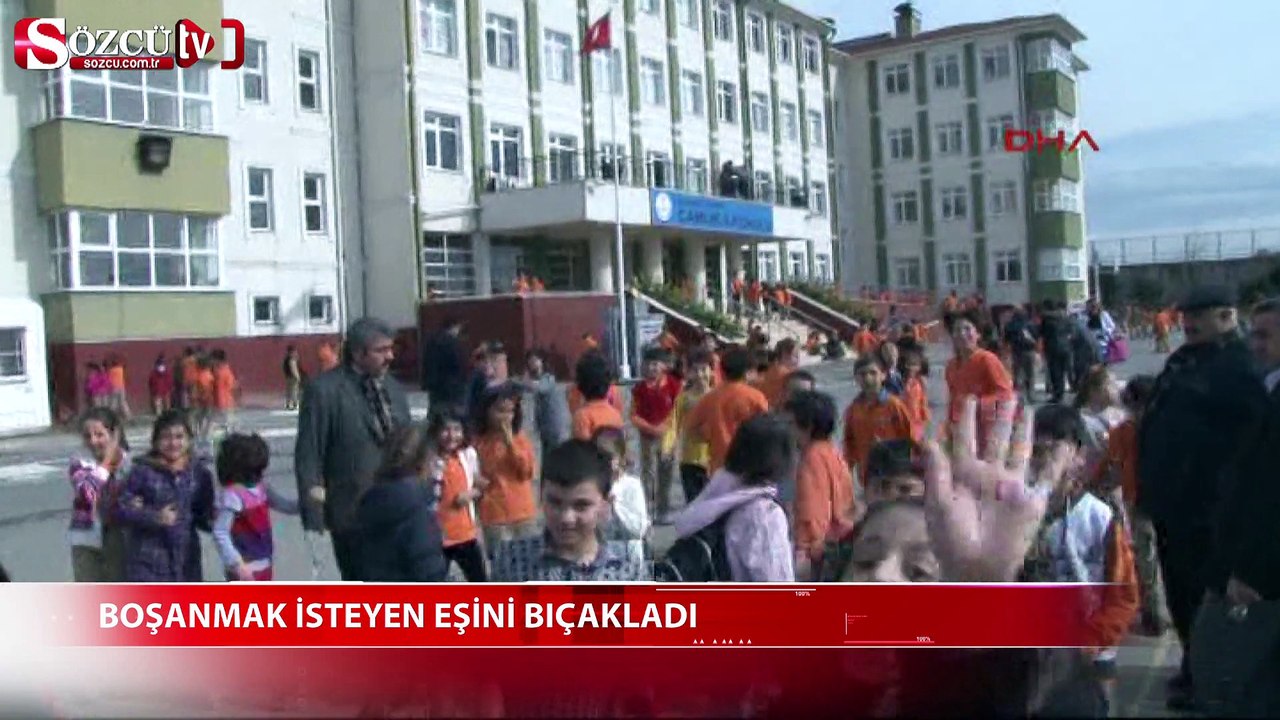 Boşanmak isteyen eşini bıçakladı