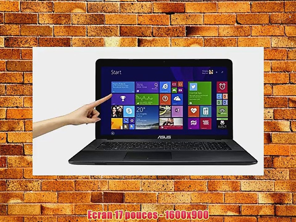 Asus Polyvalence X751LDV-T6156H PC portable Tactile 173 Noir (Intel Core i5 4 Go de RAM Disque
