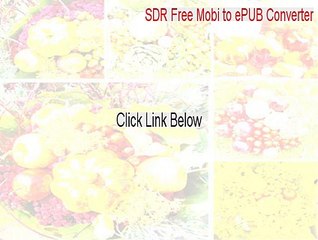 SDR Free Mobi to ePUB Converter Free Download (Legit Download)