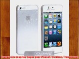 Yousave Accessories Coque pour iPhone5/5S Blanc/Transparent