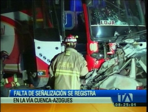 Falta de señalización se registra en la vía Cuenca-Azogues