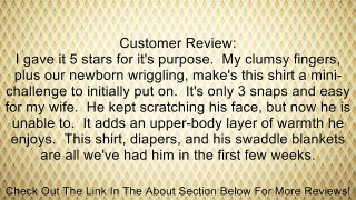 Carter's Infant Side Snap Flap Mittten Long Sleeve Layette Shirt- Newborn Review
