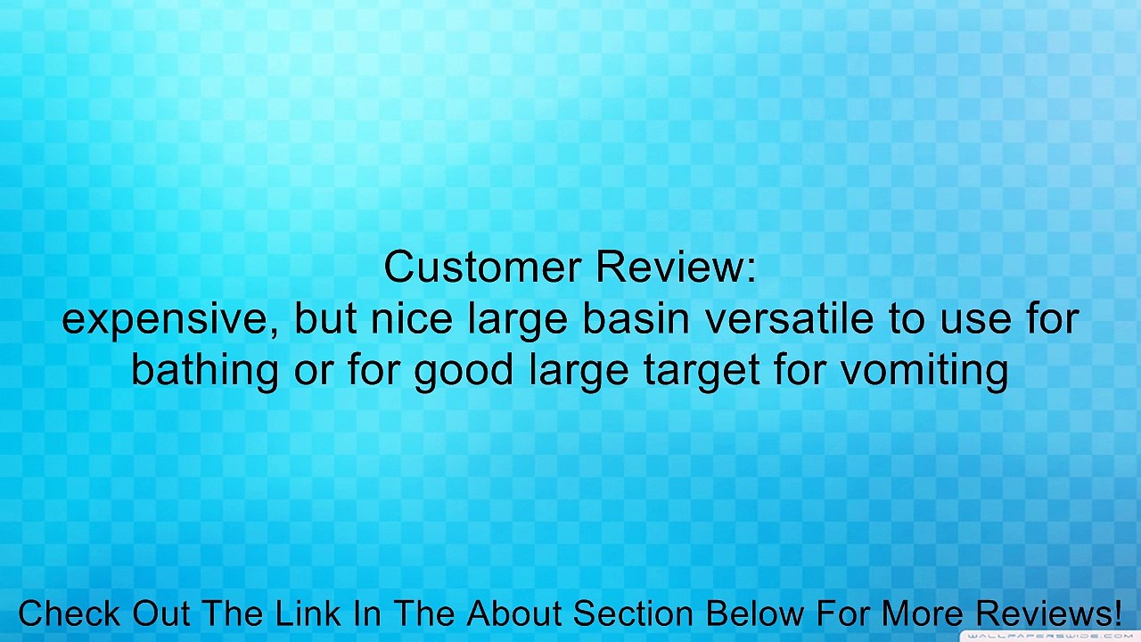 Medline Rectangular Plastic Wash Basins, Graphite Review