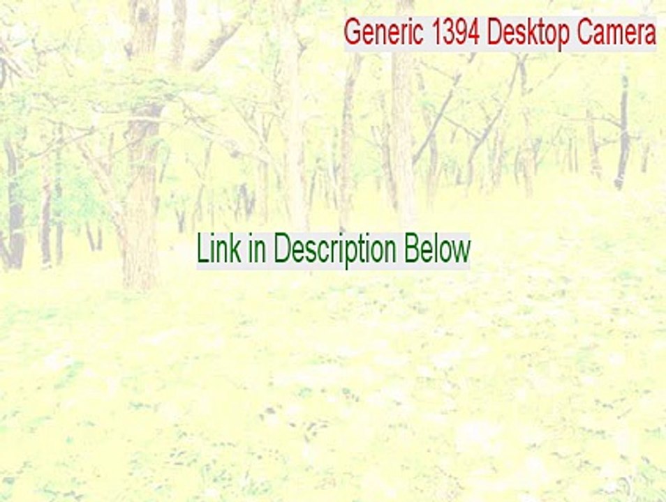 Generic 1394 Desktop Camera Cracked - generic 1394 desktop camera ドライバ 2015