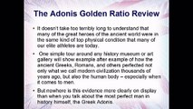 The Adonis Golden Ratio Review-Get Lean Workout Program