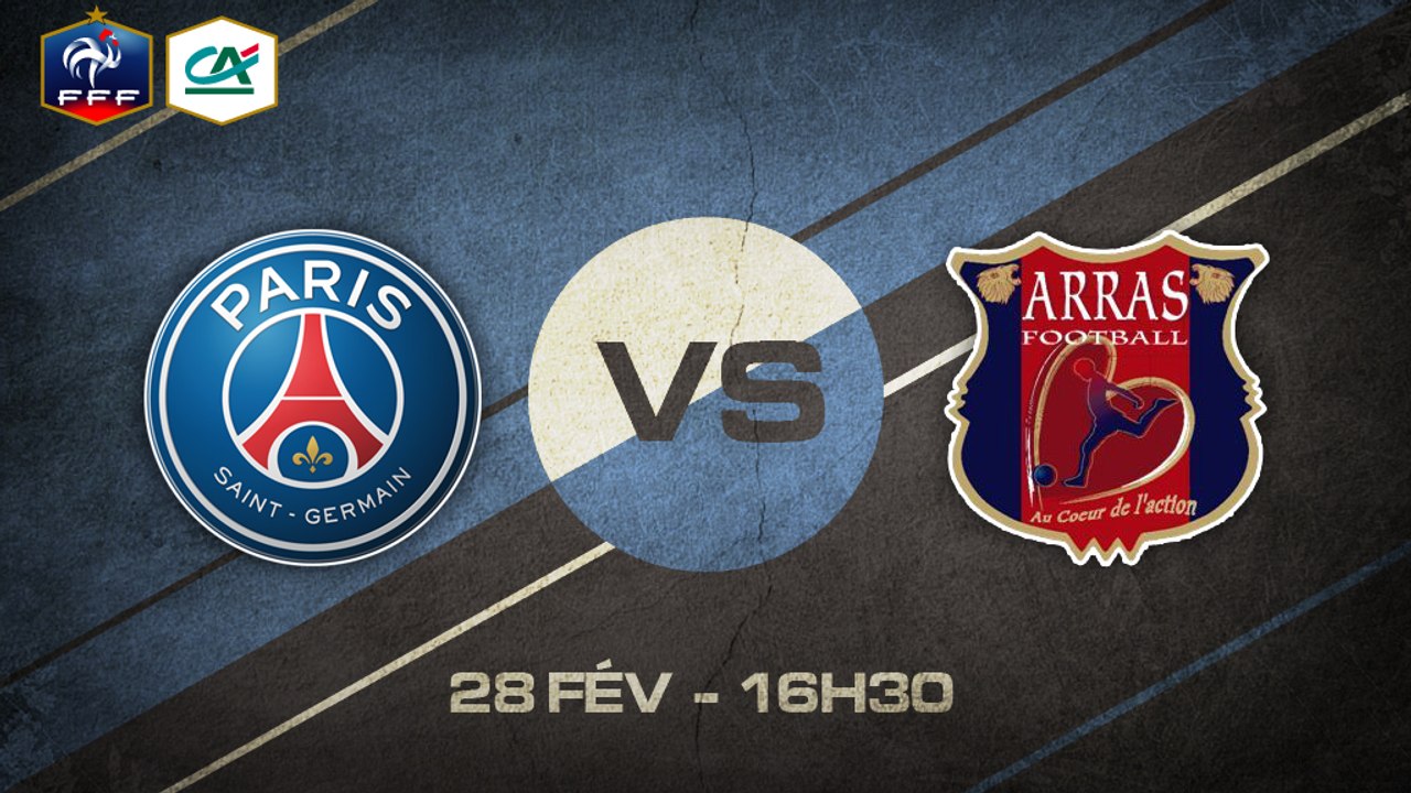 Samedi 28 février à 16h30 - Paris St Germain (B) - Arras Football - CFA A