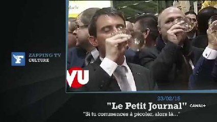Zapping TV: Manuel Valls "picole" un peu trop au Salon de l'agriculture