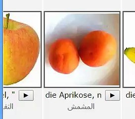 فواكهlearn, teach, education , german , arabic , language , تعليم , المانى , اللغة الالمانية ,الالمانية , تعلم