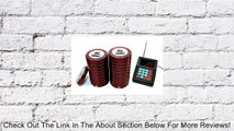 Pager Genius 20 Digital Restaurant Coaster Red Pagers / Guest Table Waiting Paging System Review