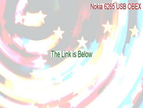 Nokia 6265 USB OBEX Download - Instant Download [2015]