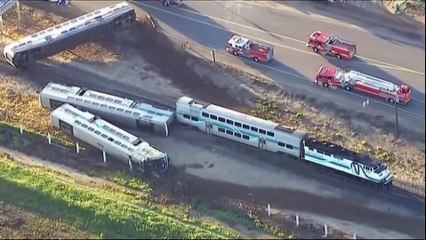 États-Unis : au moins 30 blessés après un déraillement en Californie
