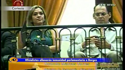 Oficialistas allanarán inmunidad parlamentaria a Borges