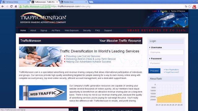 Gana dinero con Traffic Monsoon Mejor PTC del momento 2015 Gana dinero por internet 2015[1]