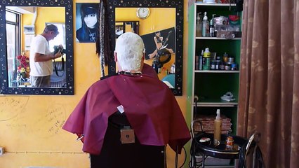 Razor blade head shave