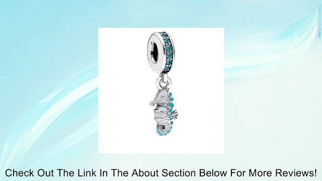 Pandora Tropical Seahorse in Teal Cubic Zirconia w/925 Sterling Silver Dangle, 791311MCZ Review