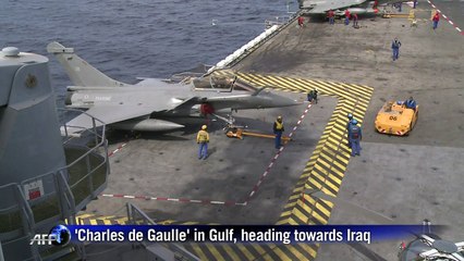 Second day of anti-IS operations for French aircraft carrier