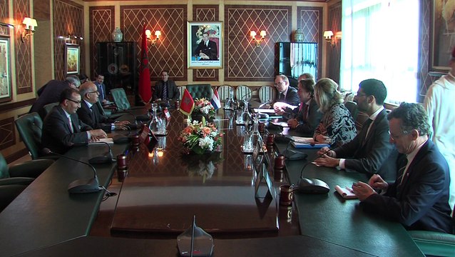 رئيس مجلس المستشارين يتباحث مع وزير الخارجية الهولندي