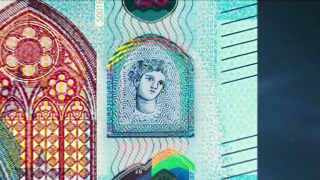Fenster im geldschein: die neue 20-euro-note