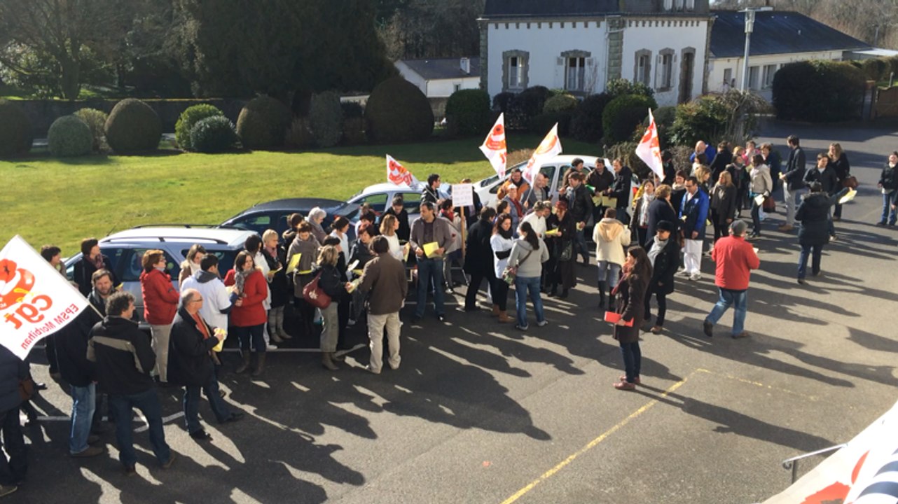 Manifestation à l'EPSM