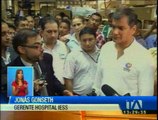 El presidente Correa visitó el hospital del IESS en Guayaquil