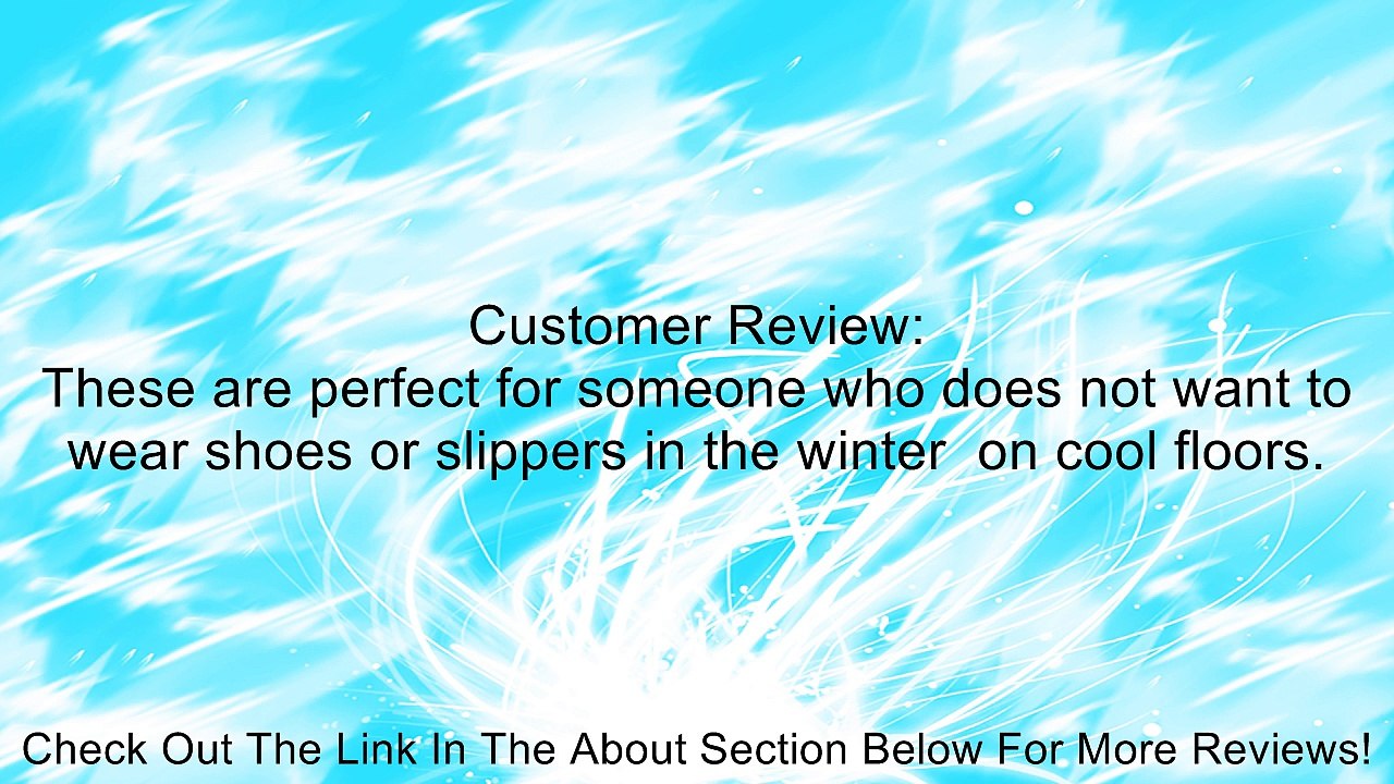 Ladies/Womens Thermal Non-Skid Slipper Socks With Grip (1 Pair) Review