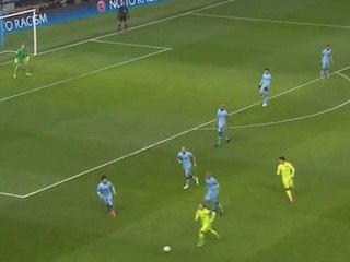 Goal Suarez L. - Manchester City 0 - 1 Barcelona - Champions League - Play Offs - 24-02-2015