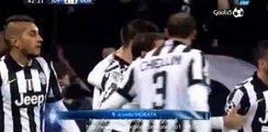 Alvaro Morata Goal Juventus 2 - 1 Borussia Dortmund Champions League 24-2-2015