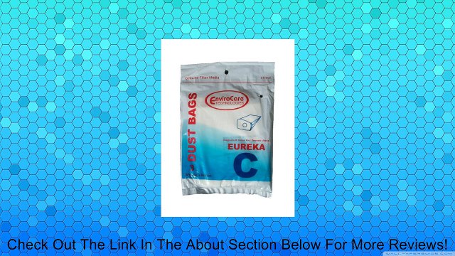 6 Eureka C Allergy Mighty Might canister Vacuum Bags, White Westinghouse, Floorshow Cleaner, Home Cleaning Systm, Commercial Vacuum Cleaners, 52318, 52318-12, 57697-12 Filteraire, 54921-10, 54021-10, VIP 9020, 3015B , 3035A , 3035B , 3035D, 3020BE,S3191B