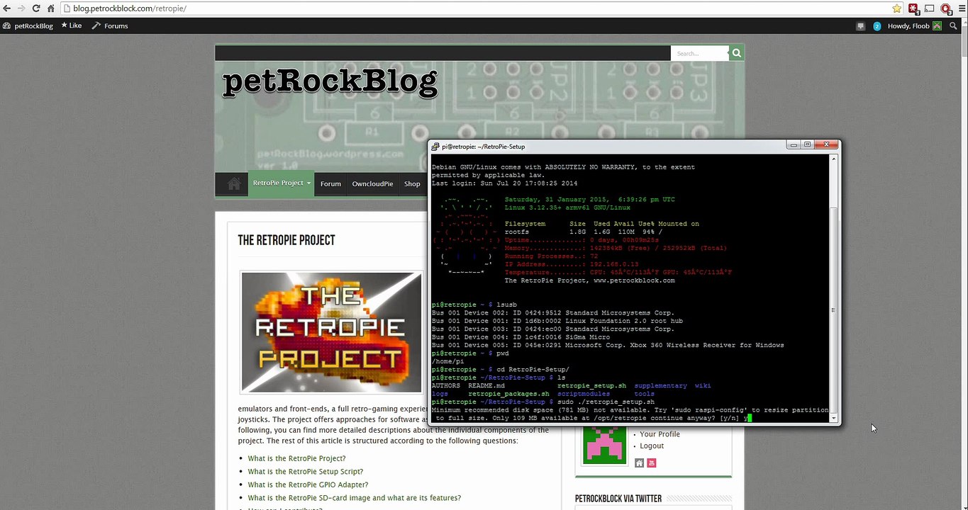 RetroPie: Xbox wireless controller setup on Raspberry Pi