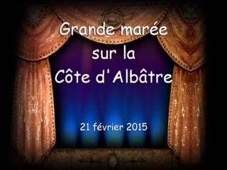 Grande marée Côte d'Albâtre 21 février 2015