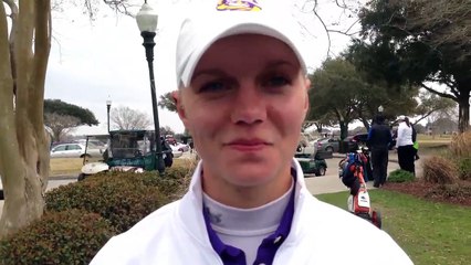 LSU's Madelene Sagstrom said she doesn't mind sharing Sugar Bowl title with teammate: Video