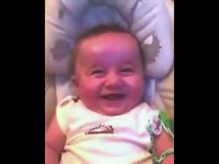 Baby laughs like a troll. :D