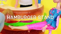 AllToyCollector Frozen Anna & Kristoff BARBIE Hamburger Stand Play-Doh Creations Disney Princess