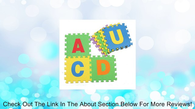 Children's Soft Developing Crawling Rugs,baby Play Puzzle Letter Eva Foam Mat,pad Floor for Baby Games 30*30*1cm Review