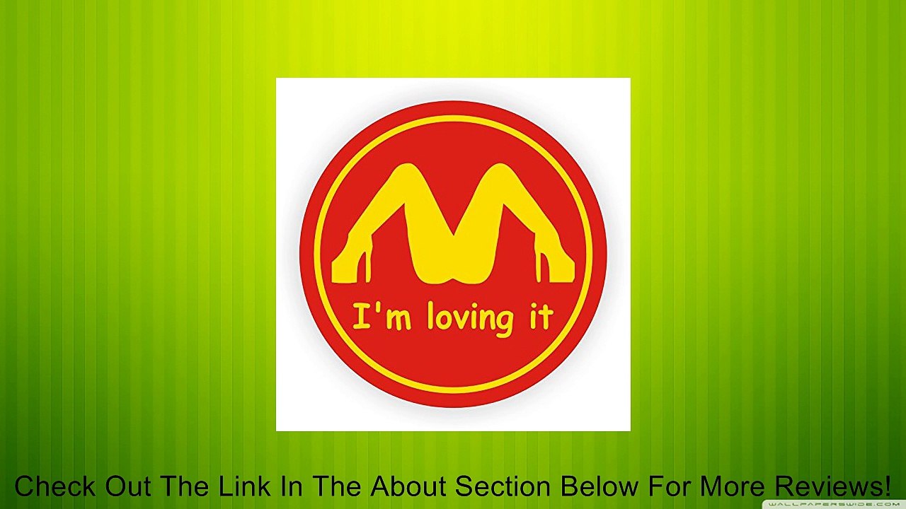 I'm Loving It Hard Hat Sticker / Helmet Decal Label Lunch Tool Box Funny Review
