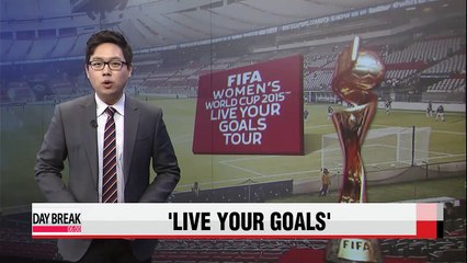 Women's World Cup trophy makes stop in Korea for two days