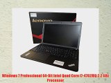 Lenovo ThinkPad Edge E540 20C6008QUS 15.6 Intel Quad Core i7-4702MQ 2.2 GHz 16GB RAM 256GB