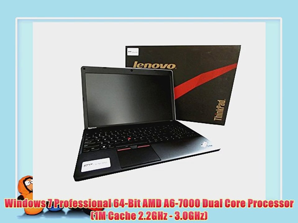 Lenovo ThinkPad Edge E555 20DH002QUS 15.6 AMD Dual Core A6-7000 8GB RAM 500GB 7200RPM Hard