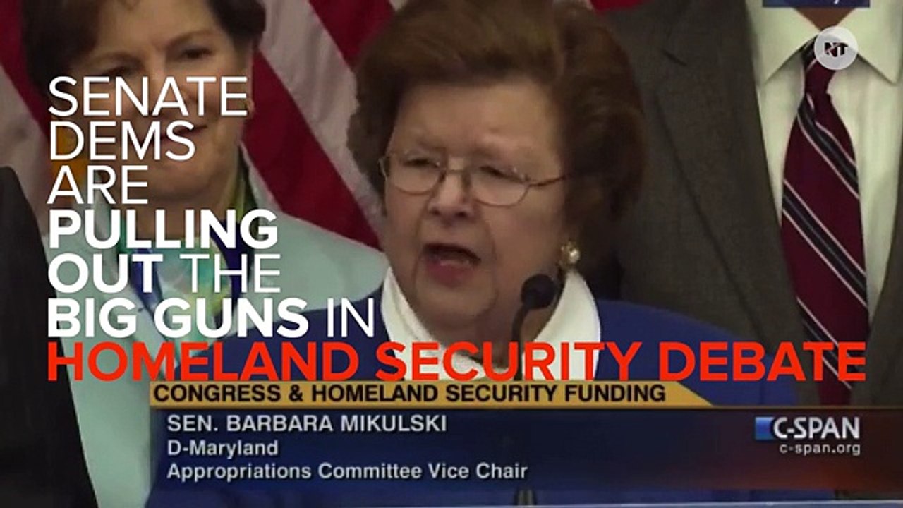 Senate Democrats Ain't Playin' On Homeland Security Debate