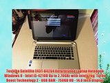 Toshiba Satellite E45T-B4204 Refurbished Laptop Notebook Windows 8 - Intel i5-4210U Up to 2.70GHz