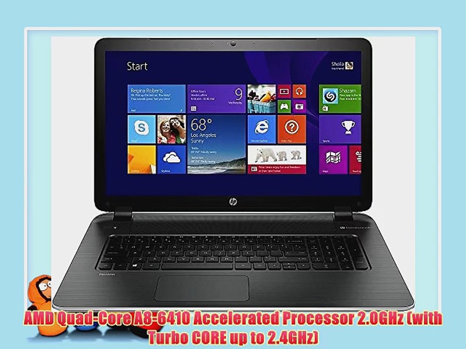 HP Pavilion 17-f001dx 17.3 Laptop PC - AMD Quad-Core A8 / 4GB Memory / 750GB HD / SuperMulti