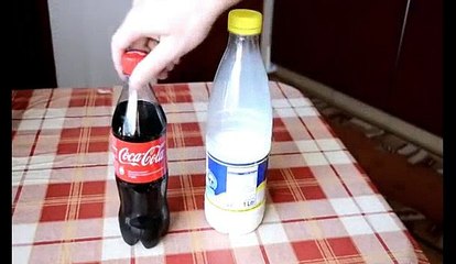 Coca Cola Vs Milk - Awesome Chemical Reaction