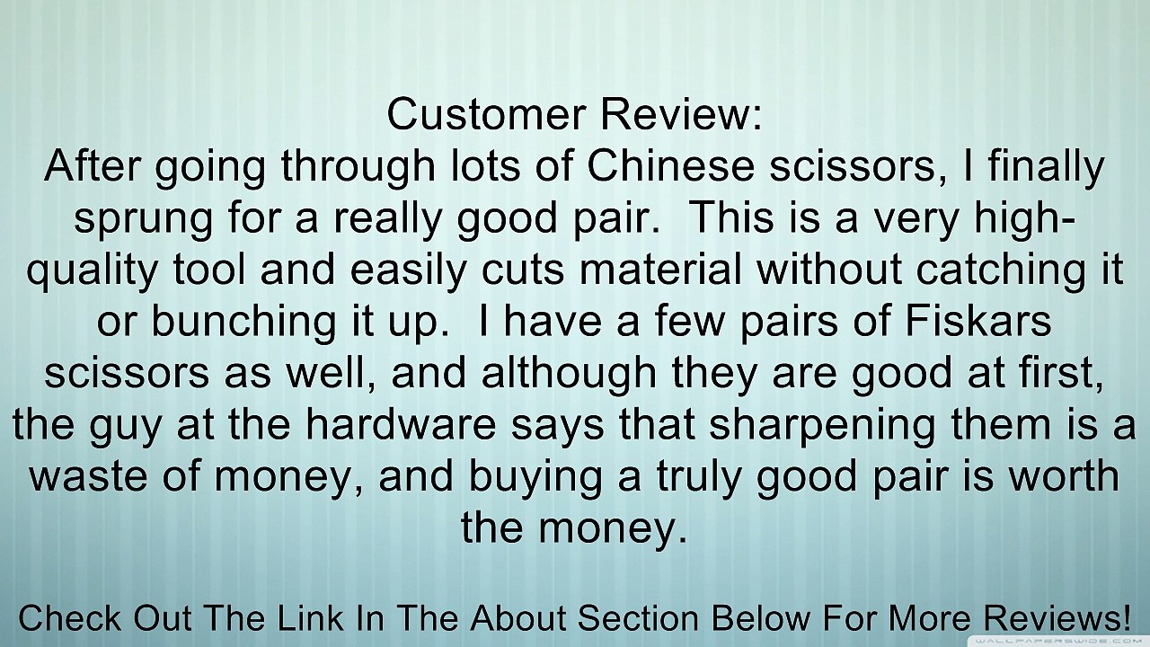 Fiskars 7 Inch Knife-Edge Dressmaker's Shears 01005281 Review