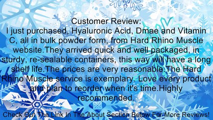 DMAE L-Bitartrate Pure Bulk Powder. Review