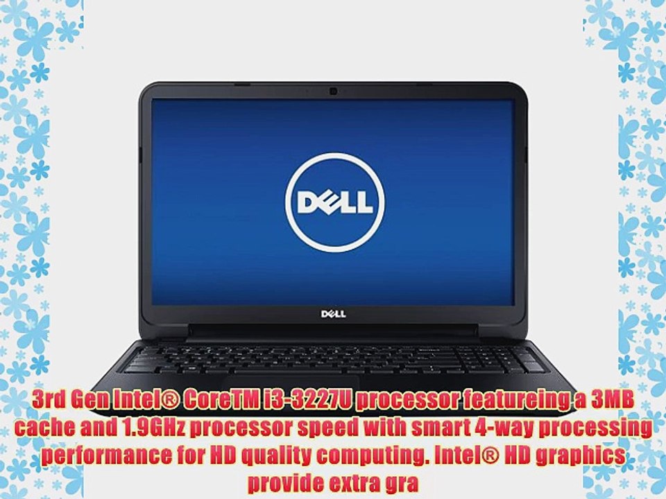 DELL I15RV-3812BLK 15.6 i3-3227U 4GB 500GB Laptop