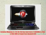 MSI GT70 Dominator 17.3-Inch Gaming Series Laptop (Intel Core i7-4800MQ 3GB GDDR5 GTX 870M